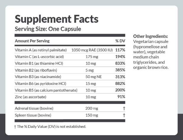 Adrenal Complex 180 Capsules