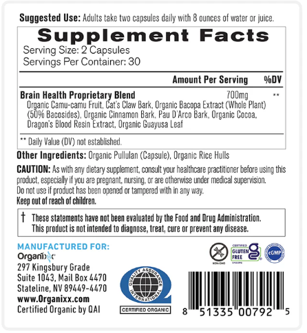 Organixx Brain Health 8