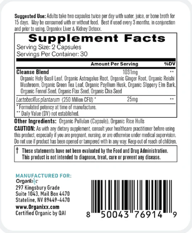 Organixx Cleanse & Detoxx Kit